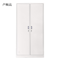 卢顺高加厚二门钢制更衣柜员工柜铁皮职工储物柜带锁存包柜鞋柜