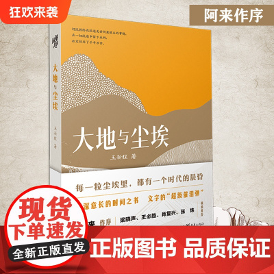 正版《大地与尘埃》王新程/著 阿来作序 梁晓声、王必胜、肖复兴、张炜倾情文学散文怀旧、乡土文学