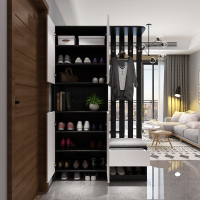 森美人进玄关柜鞋柜一体现代简约入户家用客厅口玄关轻奢风隔断屏风