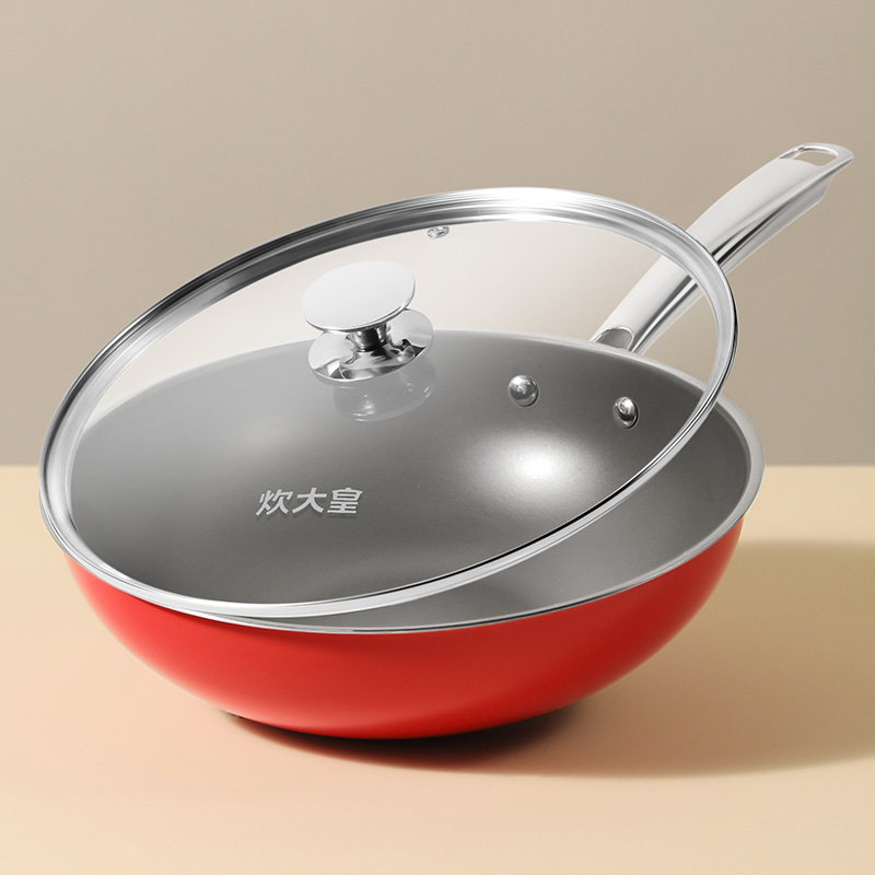 炊大皇(COOKER KING)玉红304不锈钢炒锅30CG30HYB