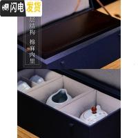 三维工匠景德镇汝窑家用简约功夫茶具旅行套装快客杯一壶四杯茶杯礼品定制 支持定制OGO广告