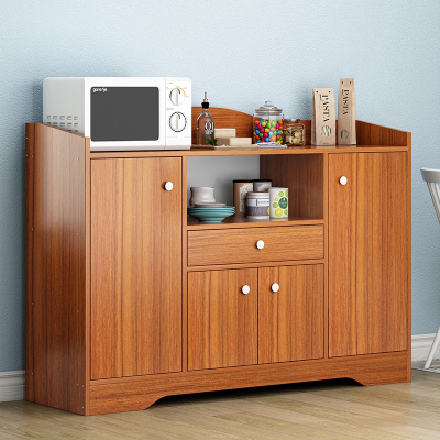  定制厨房置物架落地式多层微波炉收纳架子家用多功能调味品碗架餐边柜