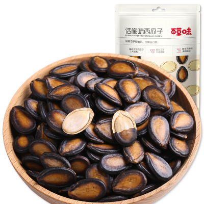 百草味话梅味西瓜子108g袋坚果炒货休闲零食