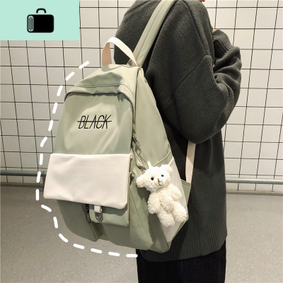 书包女韩版高中原宿ulzzang中学生初中生ins风百搭森系背包双肩包NEW LAKE