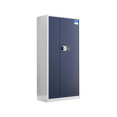 铭威盾保密柜财务档案柜文件柜办公室资料储物柜保险柜电子密码国保锁通体白框灰门-国保密码锁常规