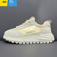 聚范欧洲站男鞋夏季网面透气镂空网鞋休闲跑步运动鞋厚底小白老爹潮鞋