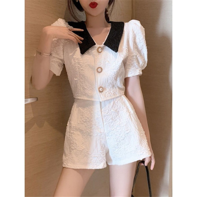气质套装女小个子搭配时尚时髦小香风外套短裤两件套洋气减龄名瑞德