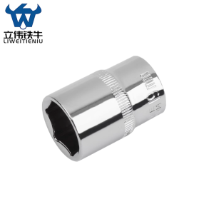 立伟铁牛1/2六角短套筒19mm/个