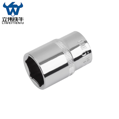 立伟铁牛1/2六角短套筒19mm/个