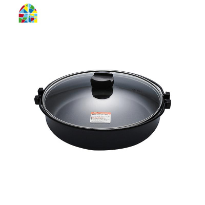 watahan绵半日式火锅汤锅炖锅涮锅无涂层不粘老式家用铸铁寿喜锅 FENGHOU