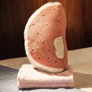 美帮汇抱枕被子两用靠垫靠枕男女办公室午睡枕头汽车空调被毯子三合一