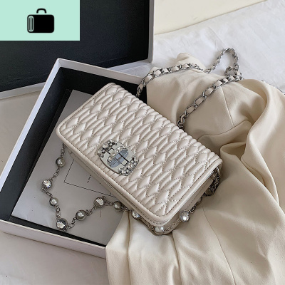 夏天洋气小包包女2020流行新款潮时尚韩版网红百搭ins链条斜挎包NEW LAKE女斜挎包