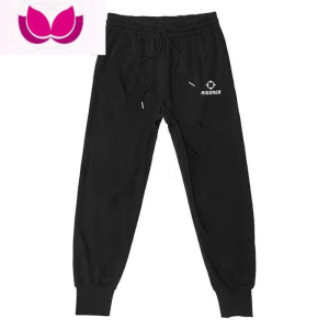 七斓准者美式运动长裤篮球训练扎袜卫裤宽松纯色休闲束脚裤男薄款