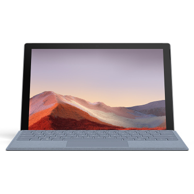 微软（Microsoft）SurfacePro7二合一平板电脑笔记本12.3英寸轻薄商务办公本Pro7i716G+256Gwin10亮铂金主机+冰晶蓝键盘-