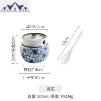 调料罐陶瓷猪油罐大小号家用日式厨房调料盒盐罐油辣椒罐子调味罐 三维工匠收纳盒