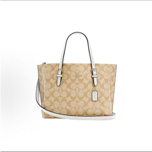 蔻驰(COACH)女包 Mollie25经典老花茉莉托特包购物袋手提单肩斜挎包C4250 CV965