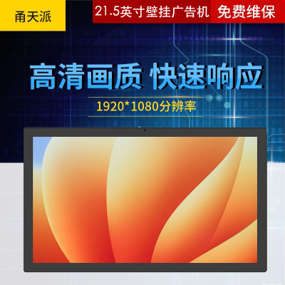 甬天派TOPIT-T19BRA21.5-1 壁挂式21.5英寸广告机 触摸带摄像头