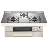 日本原装进口NORITZ/能率燃气灶烤箱灶PROGRE系列深灰色N3S11PWASKSTEC天然气75cm