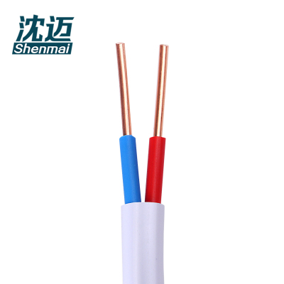 沈迈 铜芯硬电线 ZR-BVVB-2*6mm²(95米) /捆