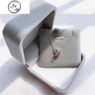 s925纯银土星行星项链女简约轻奢小众设计锁骨链气质时尚网红颈链 JiMi