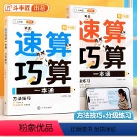 [全2册]速算巧算一本通 全国通用 小学通用 [正版]小学速算巧算技巧一本通全2册大全口算速算天天练一年级二年级三四五六
