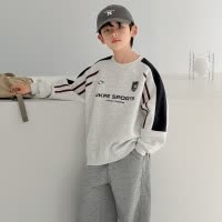 男童春秋款卫衣2026新款大童装春装打底衫潮男孩儿童春季内搭上衣