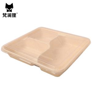 梵澜狸三格一次性饭盒B66 组