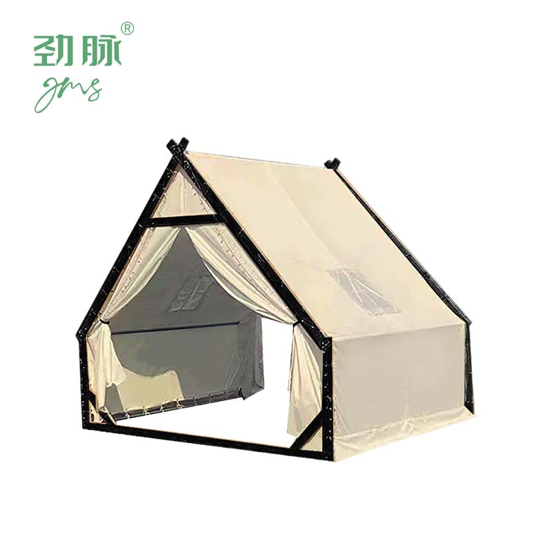 劲脉 户外露营帐篷 米黄色-3*2.5*2.7M 顶