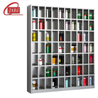 DXBG201不锈钢员工车间多格茶杯放置收纳柜70格水杯柜1800*1500*250