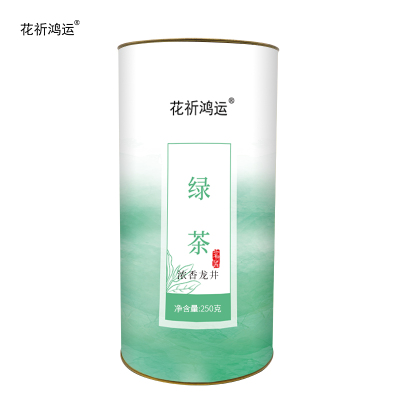 花祈鸿运绿茶浓香龙井250g桶