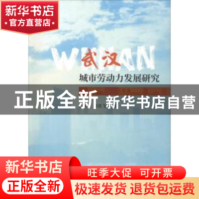 正版 武汉城市劳动力发展研究 漆腊应,刘亚飞著 经济科学出版社