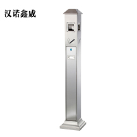 汉诺鑫威不锈钢垃圾桶烟蒂柱灭烟桶带烟灰缸室外电梯口立式屋顶式不锈钢烟灰柱