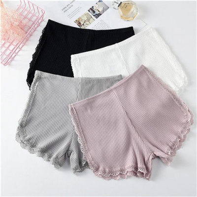 俏果儿(Qiaoguoer)女士内衣安全裤防走光女夏季蕾丝可内外穿三分保险短裤学生薄款宽松打底裤