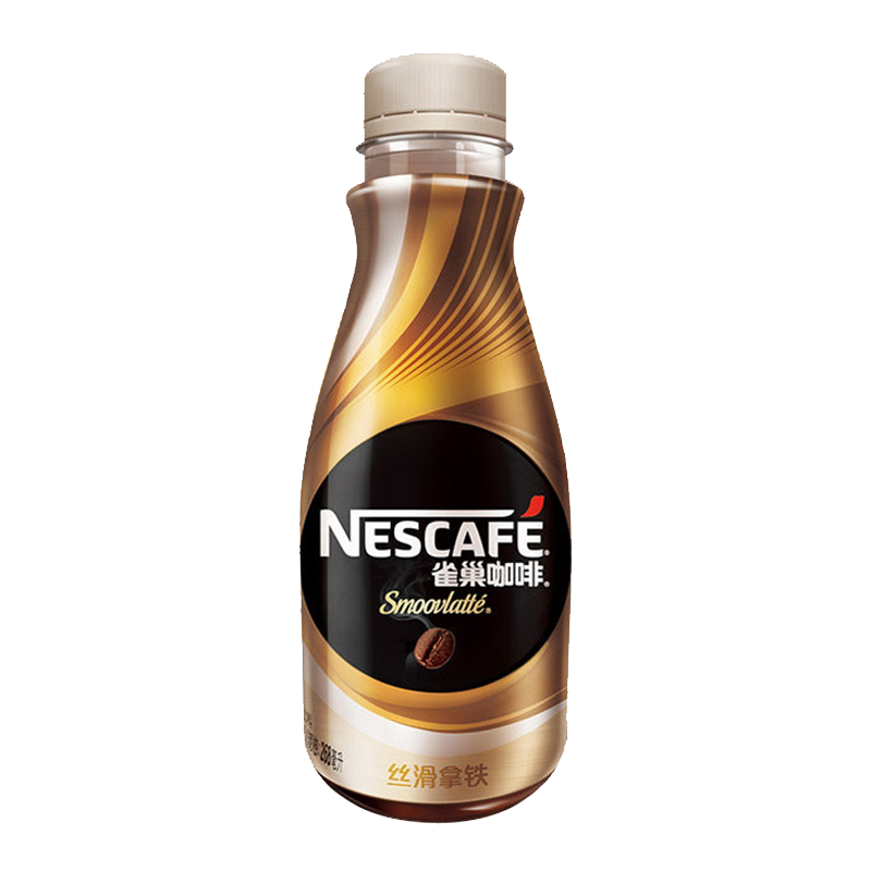 雀巢咖啡瓶装丝滑拿铁即饮提神咖啡饮料268ml*3