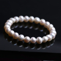 天然淡水珍珠手链女白色玫瑰金色优雅高贵夏季新品百搭手串5-8mm送女朋友老婆情人节七夕生日礼物