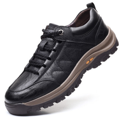 丹露莎男鞋休闲皮鞋2020新款男士全皮户外登山跑步休闲鞋韩版运动工装鞋百搭