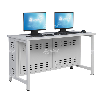 洛诗莲 (RoyceLand) 钢架电脑桌培训桌机房电脑桌学习桌课桌 双人位B款