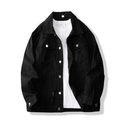 |牛仔外套男装 秋季经典百搭街头潮流大货牛仔夹克男
