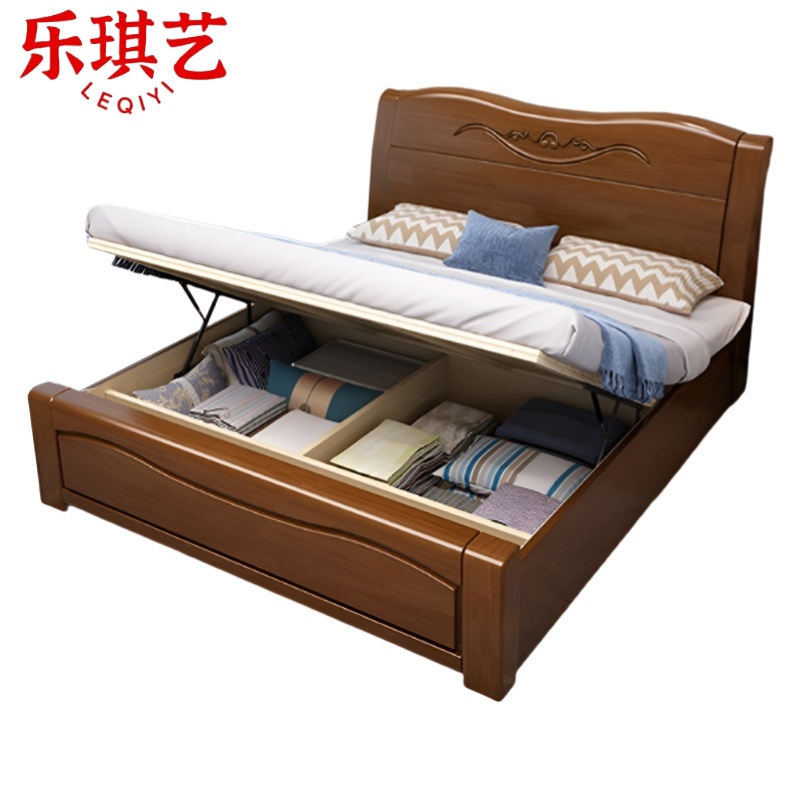 乐琪艺 实木单人床 1.5m(气压款) 张