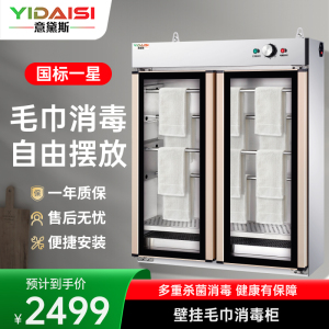 意黛斯YIDAISI毛巾消毒柜 热风循环刀具壁挂毛巾消毒柜商用 臭氧紫外线YDS-RKZ200-D17B