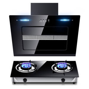 欢呼好太太 抽油烟机灶具套餐烟灶套装两件套 非嵌入式台上燃气灶套餐17立方小户型侧吸式小尺寸烟机厨电套装天然气上门安装