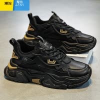 聚范网红男鞋夏季2024新款运动跑步青少年休闲小白内增高老爹潮鞋