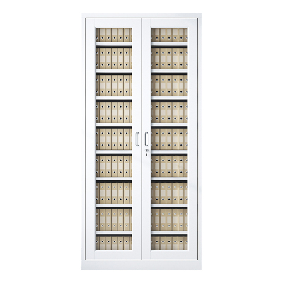 豪利特收纳柜财务档案柜资料柜加厚文件柜办公室带锁铁皮柜通玻柜九层