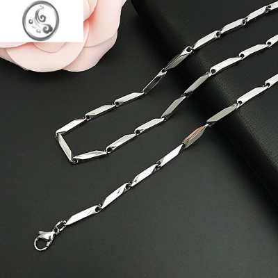 JiMi街头蹦迪锁骨链无吊坠项链钛钢不掉色男潮ins网红粗链子配饰嘻哈