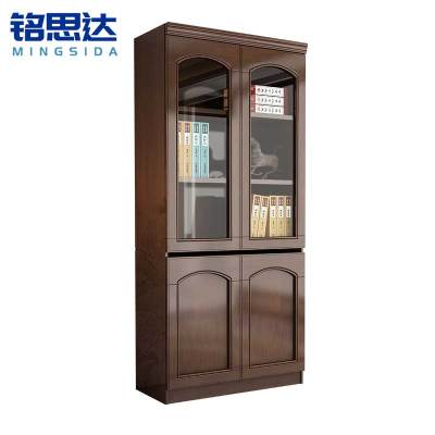 铭思达实木书柜两门台