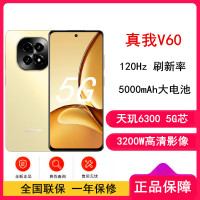 realme 真我V60 6GB+128GB 星耀金 全网5G 天玑6300芯 5000毫安电池 手机 V60