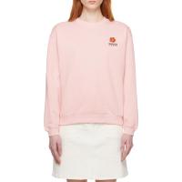 高田贤三(Kenzo)纯棉圆领刺绣徽标女运动卫衣春秋百搭套头休闲宽