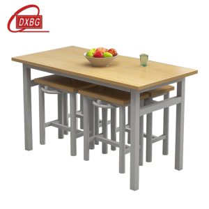 DXBG餐桌4人学校食堂小吃店快餐桌椅饭堂防火板桌1200*600*750