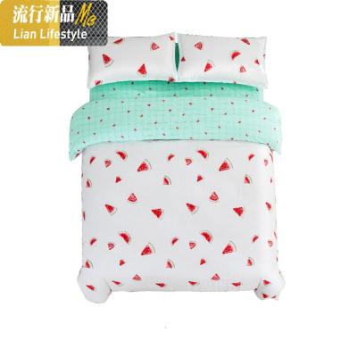 家纺棉四件套棉小清新公主风床单被套床笠4件套床上用品 三维工匠