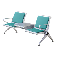 中豫鑫泽 ZYXZ5021037 连排椅机场椅公共座椅长椅等候椅 二人位加茶几绿色坐垫